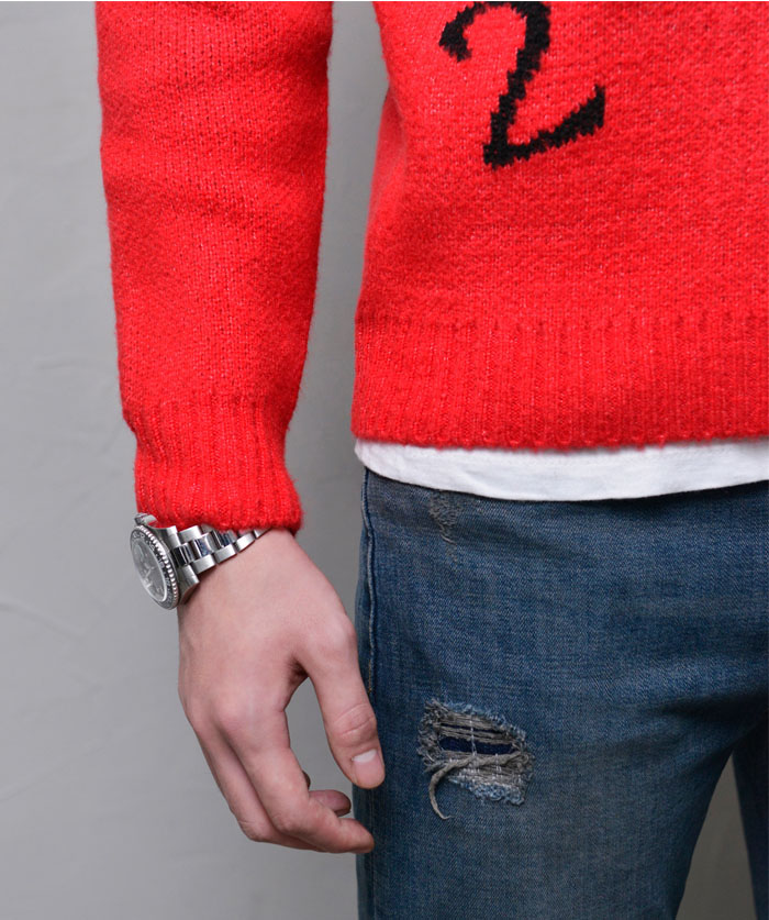 Tops Knits Funky Pattern SweaterKnit 172 GUYLOOK Men's Trendy